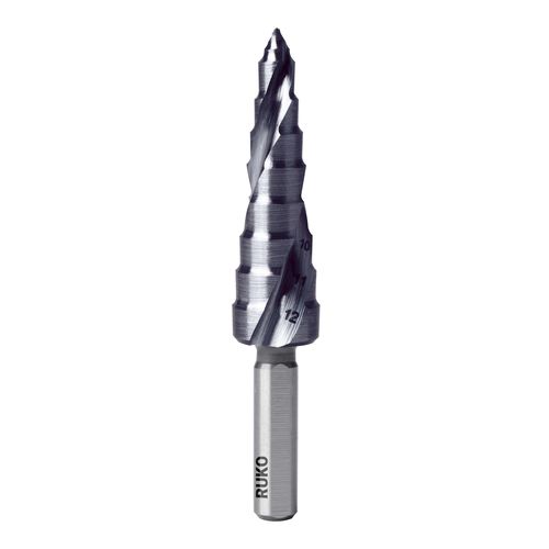 Broca escalonada - FLOWSTEP® 10165 series - RUKO GmbH Präzisionswerkzeuge - inteiriça / para aço / para aço inoxidável
