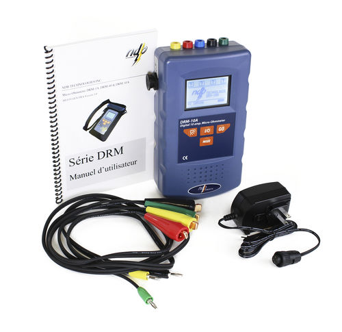 Microhmímetro digital - DRM-10A - ndb Technologies - portátil / de baixa resistência