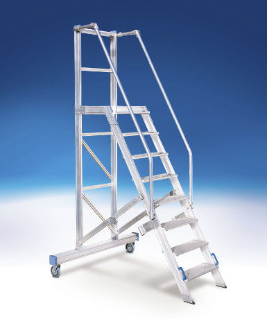 Escadote persiana externa - 10102 series - European Special Ladders, S.A. (ESLA) - com rodas / portátil / fixo