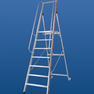 Escadote portátil - 8081 series - European Special Ladders, S.A. (ESLA) - em alumínio