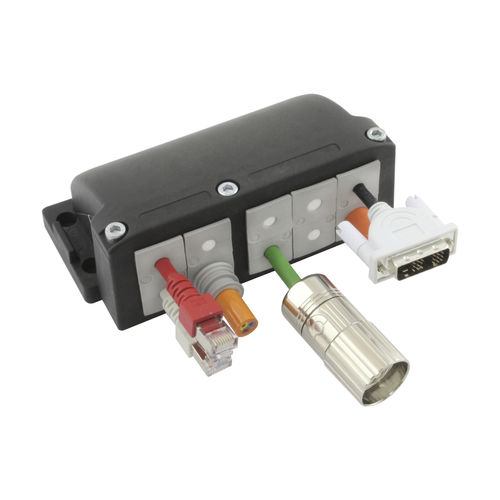 Quadro de entrada de cabos modular - KEL-FG-A  - icotek GmbH & Co. KG - IP54 / cotovelo de 90° / para cabos pré-montados