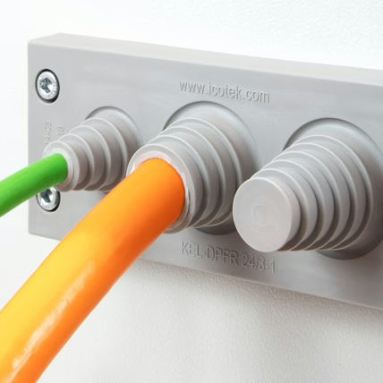 Placa de entrada de cabos IP54 - KEL-DPFR series - icotek GmbH & Co. KG - IP65 / IP66 / IP64