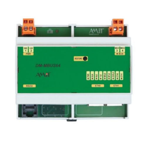 Conversor de protocolo - DM-MBUS64 - AMiT, spol. s r.o. - Ethernet / RS232 / M-Bus