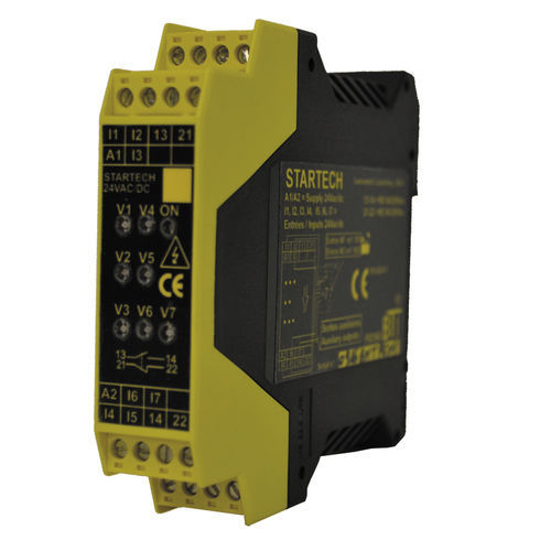 Relé de segurança 1 NA - STARTECH - COMITRONIC - BTI - 1 NF / PNP / 24 Vcc