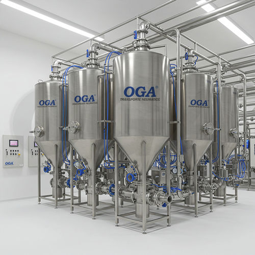 Sistema de transporte pneumático contínuo - OGA SISTEMVAC - para produtos em pó / para movimentação / para material abrasivo