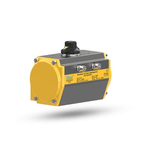 Atuador pneumático - UFLOW AUTOMATION - rotativo / de pinhão e cremalheira / de dupla ação