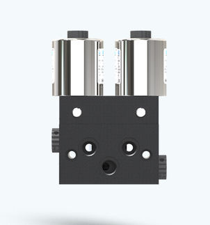 Válvula direcional pneumática tipo poppet - DCP-1H23P060 - UFLOW AUTOMATION - de ação indireta / de 5/2 vias / em alumínio