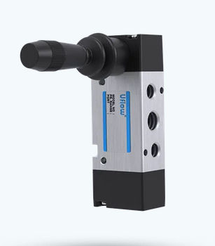 Válvula direcional pneumática spool - DCS-L series - UFLOW AUTOMATION - com alavanca / de 5/3 vias / compacta