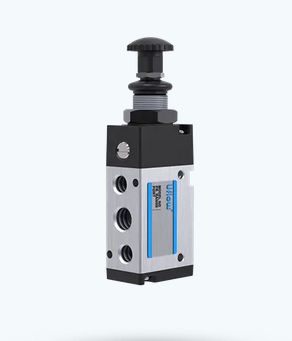 Válvula direcional pneumática spool - DCS-P series - UFLOW AUTOMATION - com botão de comando / de 5/2 vias / compacta