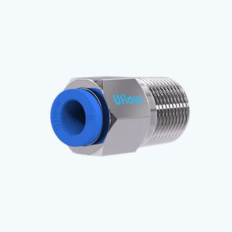 Conexão pneumática - VO-30 series - UFLOW AUTOMATION - push-in / com rosca / metálica