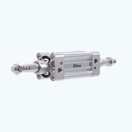 Cilindro pneumático - PS7 - UFLOW AUTOMATION - de pistão / de dupla ação / em aço