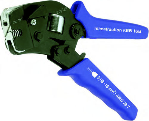 Ferramenta de crimpagem manual - KEB16B - MECATRACTION - para terminais