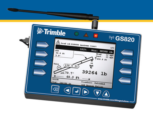 Indicador de carga - GS820 - Trimble - de LED / para montagem em painel / para guindaste