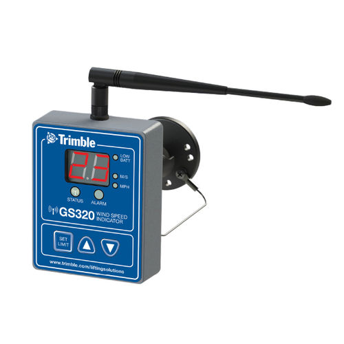 Indicador de velocidade do vento - GS320 - Trimble - digital / para montagem em painel / para guindaste
