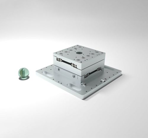 Mesa de coordenadas linear - XY-CLS52:52 - SmarAct GmbH - de 2 eixos / em malha fechada / modular