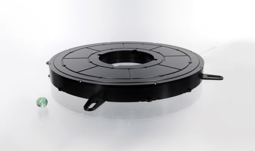 Mesa de coordenadas com base giratória - MR-30028 - SmarAct GmbH - em malha fechada / de alumínio / com acionamento direto