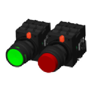 Botão de comando cogumelo - 44 series - Werner Electric GmbH - eletromecânico / de corte / com iluminação LED