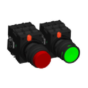 Botão de comando cogumelo - 44 series - Werner Electric GmbH - eletromecânico / de corte / não luminoso