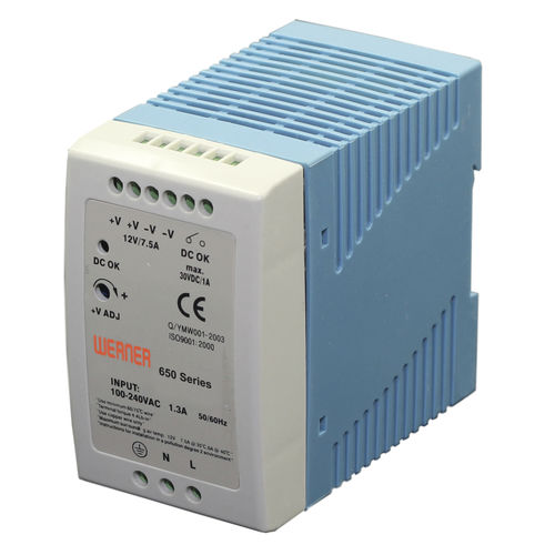 Fonte de alimentação elétrica para trilho DIN - 650 series - Werner Electric GmbH - CC/CC / CA/CC / com saída simples