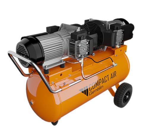 Compressor de pistão - C660/100 - GENTILIN SRL - de ar / com motor elétrico / com rodas