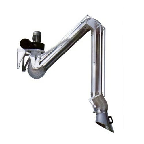 Braço extrator de parede - EPI series - Airbravo Srl - flexível / de pó / de sucção