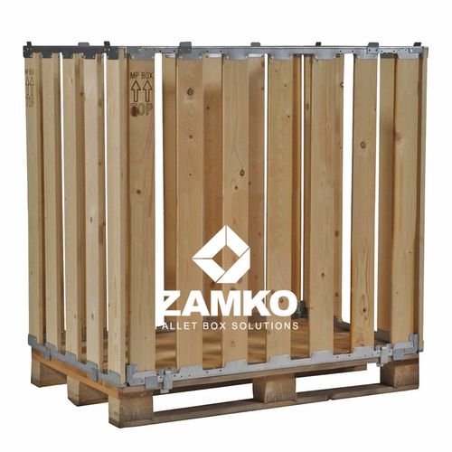 Caixa-palete em madeira - MPB.e110 - ZAMKO - de armazenamento / para transporte de cargas pesadas / de movimentação