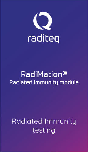 Software para teste - RadiMation Radiated Immunity module (RMC1001A#010) - Raditeq B.V. - de medição