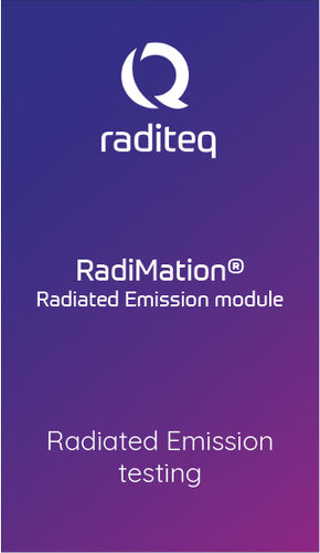 Software para teste - RadiMation Radiated Emission module (RMC1001A#050) - Raditeq B.V. - de medição