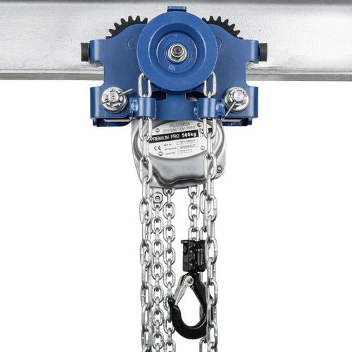 Trole para guincho manual - LHT-G - PLANETA-Hebetechnik GmbH - para vigas rolantes / ajustável / compacto