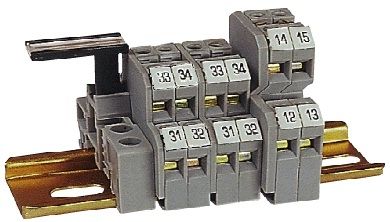 Borne para trilho DIN - Elmex Controls Pvt. Ltd. - com ligação de parafuso / de vários andares
