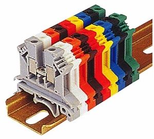 Borne para trilho DIN - U series - Elmex Controls Pvt. Ltd. - com ligação de parafuso