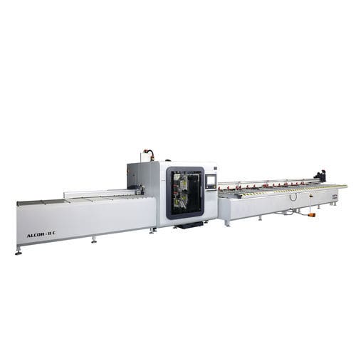 Linha de usinagem e de corte multifuso - ALCOR II C - OZMACHINE - automática / CNC / para perfil de alumínio