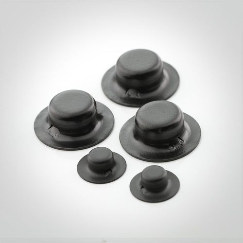Tampa (cap) press-fit - 800x series - New Fasteners Are Here - redonda / de aço