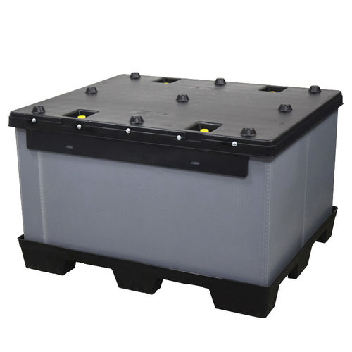 Caixa-palete em material plástico - DGP C-AIO series - RPP Containers - de armazenamento / de transporte / dobrável