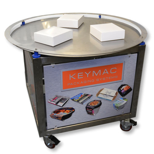 Mesa rotativa indexadora elétrica - KRT - Keymac Packaging Systems - vertical / para linha de embalagem / compacta