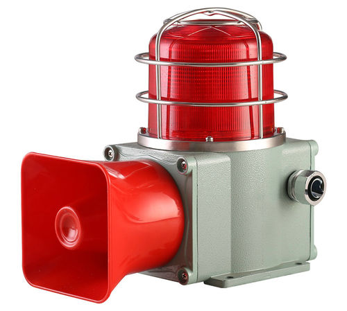 Sinalizador sonoro para alarme com flashes de luz - HDSL-135 - MA Safety Signal Co.,Ltd. - com luz fixa / tipo corneta / eletrônico
