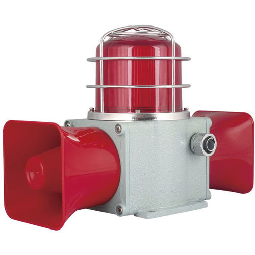 Sirene com luz LED - HDSLD-135 series - MA Safety Signal Co.,Ltd. - eletrônica / para uso intensivo / IP66