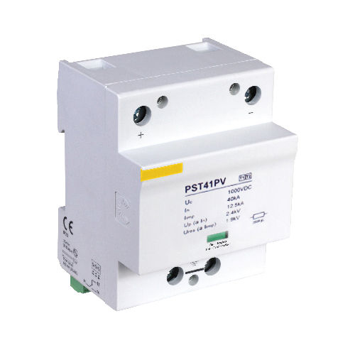 Dispositivo de proteção contra surtos de tipo 1 - PSTxxxPV Type I - GAVE ELECTRO - para alimentação contínua / para usina de energia fotovoltaica / para trilho DIN