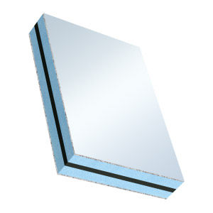 Painel sanduíche com núcleo em poliestireno expandido - (dB 38) - ALU - Weiss Chemie - face em alumínio / para fachada / para porta