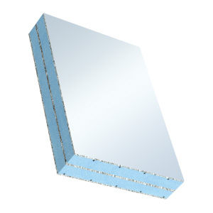Painel sanduíche com núcleo em poliestireno expandido - (P8B) - ALU - Weiss Chemie - face em alumínio / para duto / para fachada