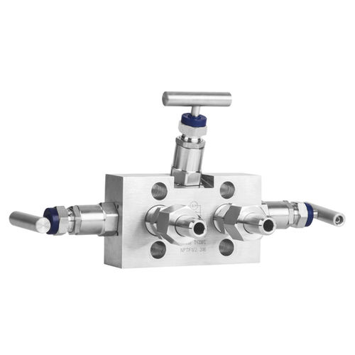 Distribuidor manifold de 3 vias - FZ30 - Shanghai LEEG Instruments Co.,Ltd. - em aço inoxidável / para gás / para instrumentos de medição de pressão