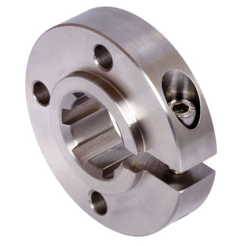 Acoplamento de eixo rígido - 64899602 - MÄDLER GmbH - em aço inoxidável / com cubo de roda estriado / flangeado