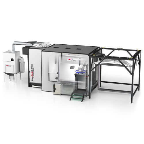 Cabine de jateamento de areia por pressão - FerroECOBlast - robótica / com sistema transportador