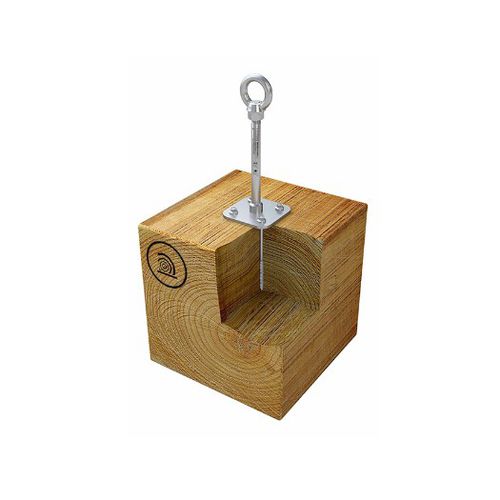 Ponto de ancoragem antiqueda em aço inoxidável - ABS-Lock X-H-4 - SafetyConcept s.a. - para madeira