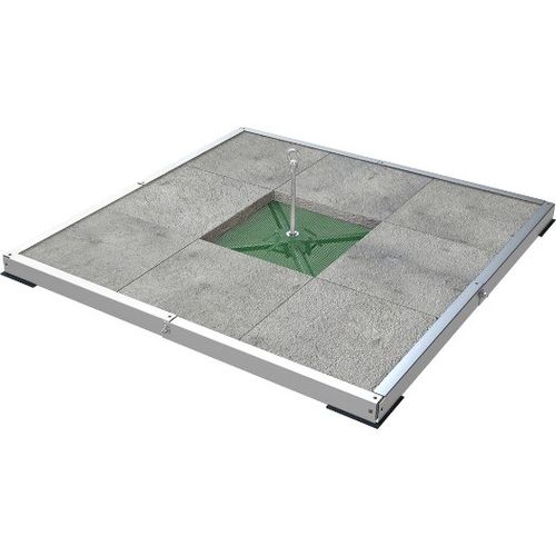 Ponto de ancoragem antiqueda com contrapeso - ABS Weight OnTop Simple - SafetyConcept s.a. - em aço inoxidável / em alumínio / para concreto