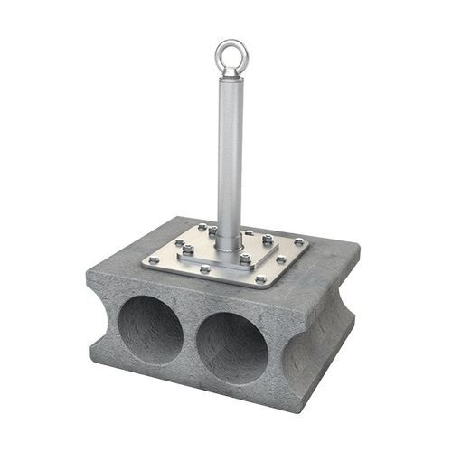 Ponto de ancoragem antiqueda em aço inoxidável - ABS-Lock X-SR-HD-AS - SafetyConcept s.a. - para concreto