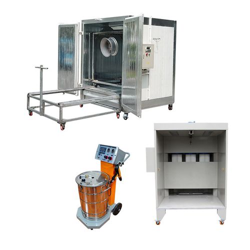 Cabine de pintura a pó fechada - KF-668 - Hangzhou color powder coating equipment ltd - para peças de reposição