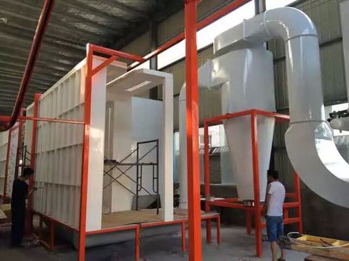 Cabine de pintura a pó tipo ciclone - colo-S-B-02 - Hangzhou color powder coating equipment ltd