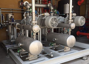 Grupo de vácuo lubrificado - Tecnofilm SpA  - GIEFFE SYSTEMS Srl - seco / de parafuso / industrial