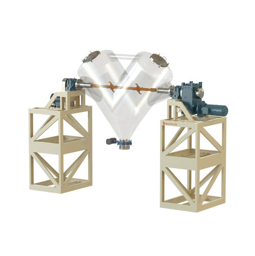 Misturador de tambor rotativo - MV - BACHILLER Mixing & Drying Technology - em V / de batelada / de pós
